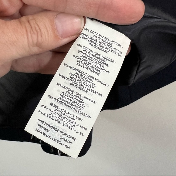 J.Crew Thompson Bi Stretch Navy Blazer Jacket - Picture 14 of 16
